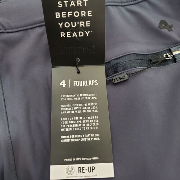 Peloton Standard Equip Pants Men's Size XL Peloton x Fourlaps Premium Gray NWT - Picture 8 of 8